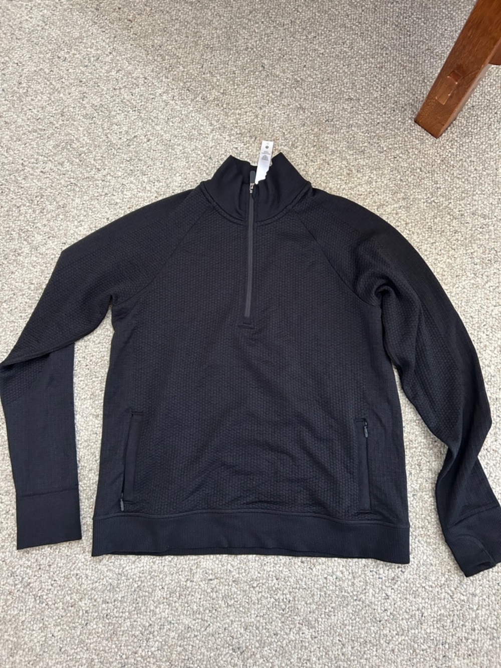 Lululemon Black Quarter-Zip Sweater